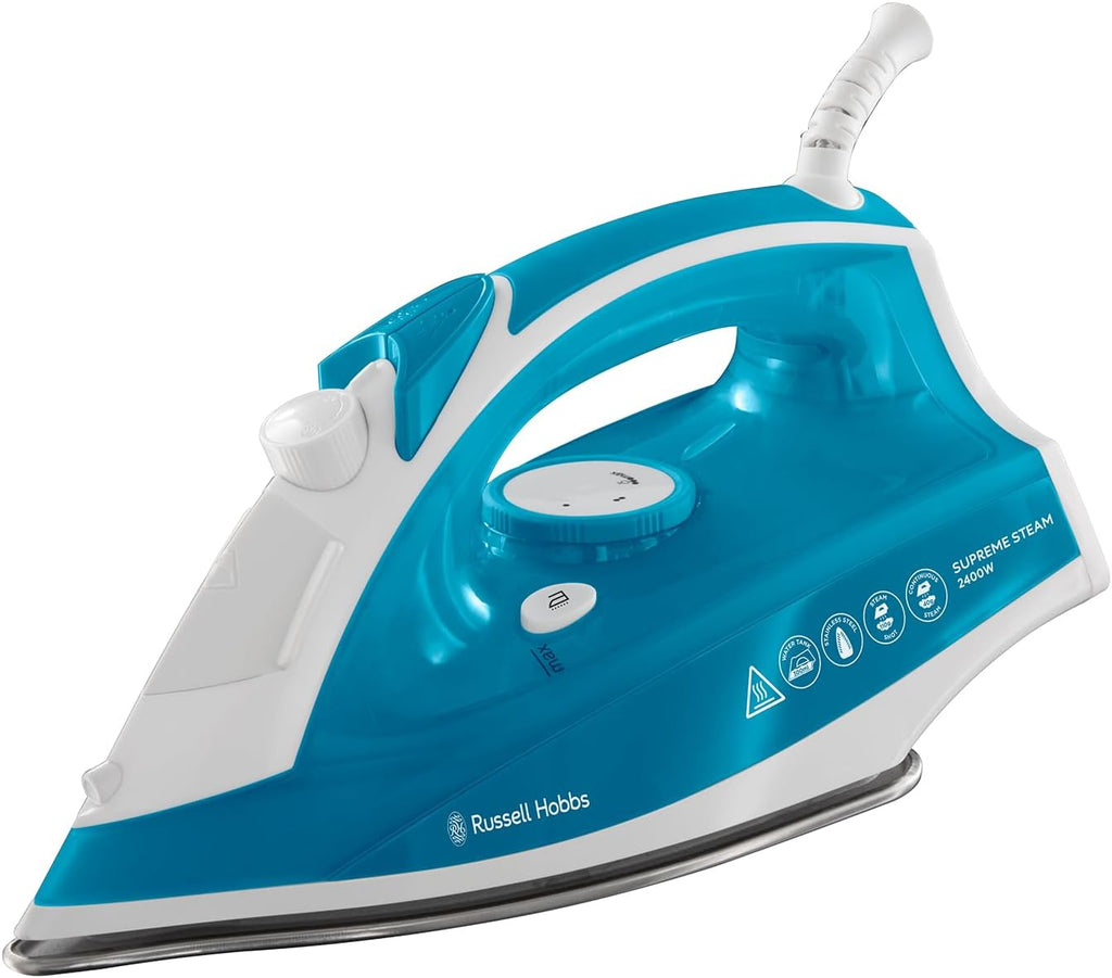 Russell Hobbs Iron | Supreme Steam | 2400w | Aqua & White