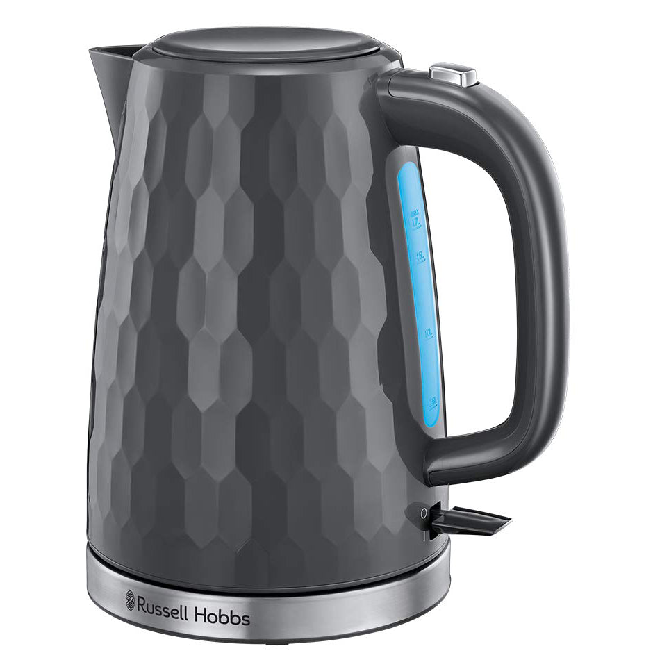 Russell Hobbs Kettle | 1.7L | 3kW | Honeycomb | Grey