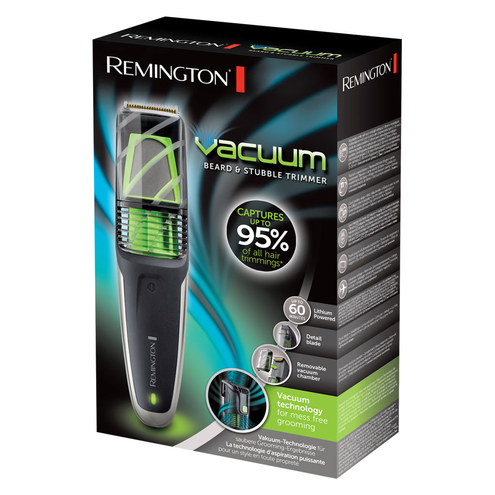 REMINGTON Beard Trimmer | Stubble | Vacuum