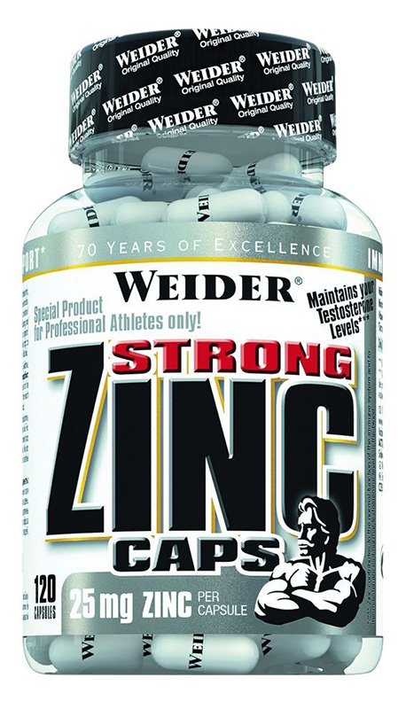 Weider: Strong Zinc, 25mg - 120 caps