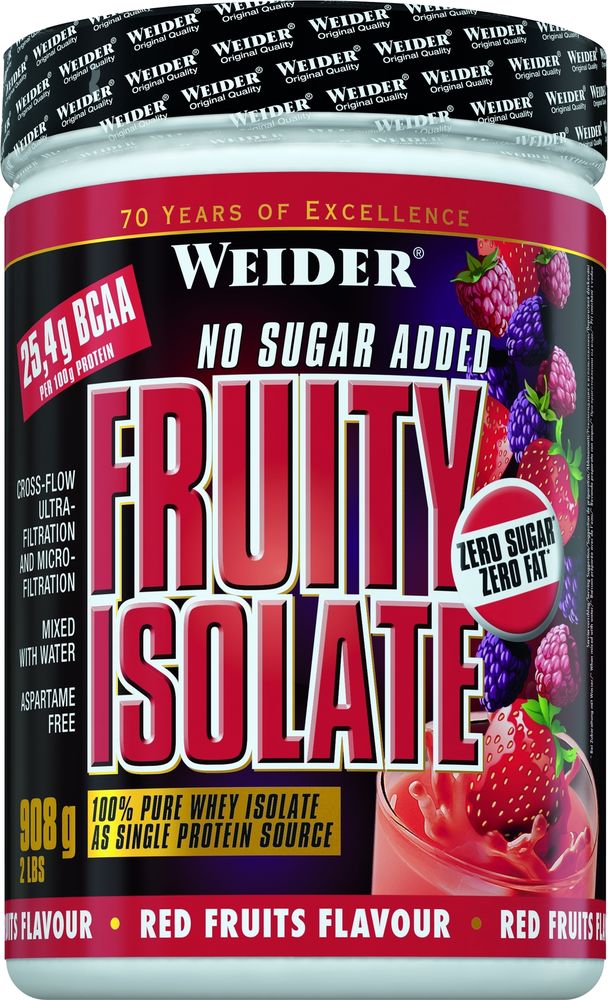 Weider: Fruity Isolate, Red Fruits - 908g