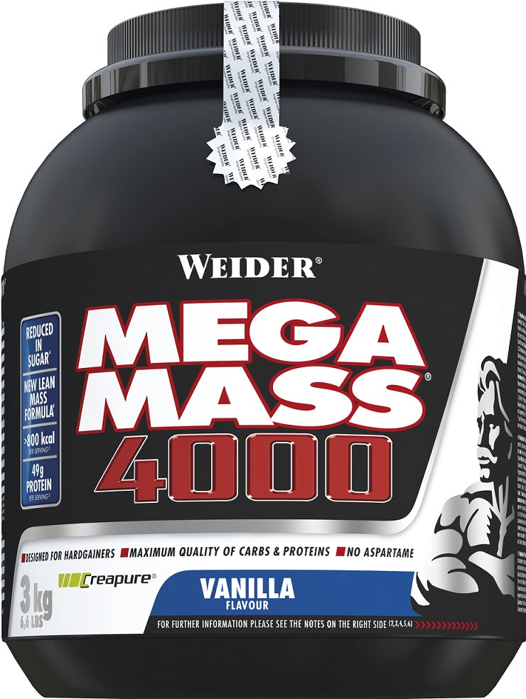 Weider: Mega Mass 4000, Chocolate - 3000g