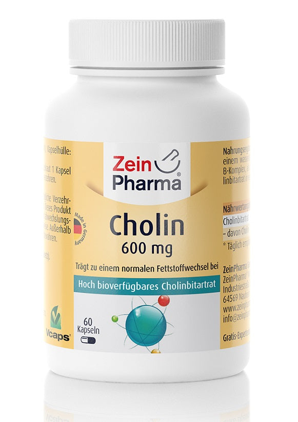 Zein Pharma: Choline, 600mg - 60 caps