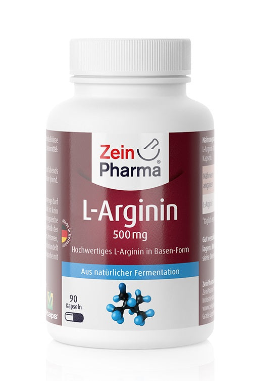 Zein Pharma: L-Arginine, 500mg - 90 caps