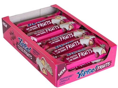 Weider: Yippie! Fruits, Raspberry Vanilla - 12 x 45g