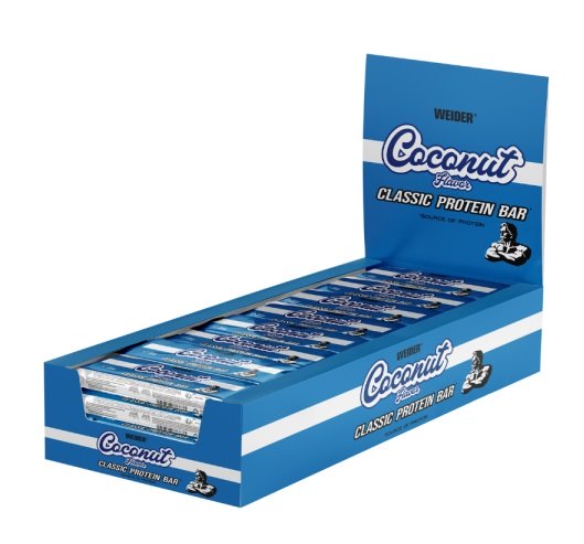 Weider: Classic Protein Bar, Coconut - 24 x 35g