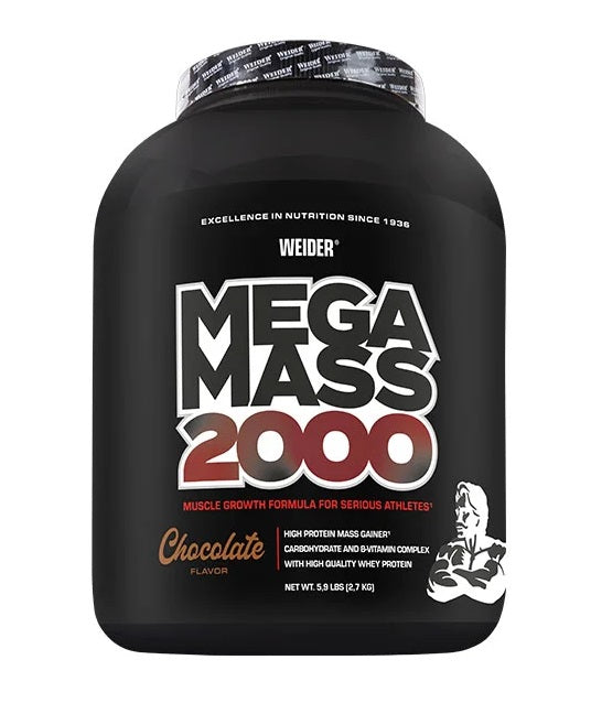 Weider: Mega Mass 2000, Chocolate - 2700g