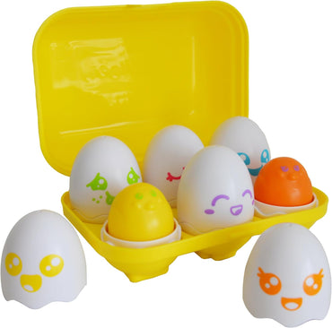 Tomy NEW Hide & Squeak Eggs | 3 Rattle & 3 Squeak