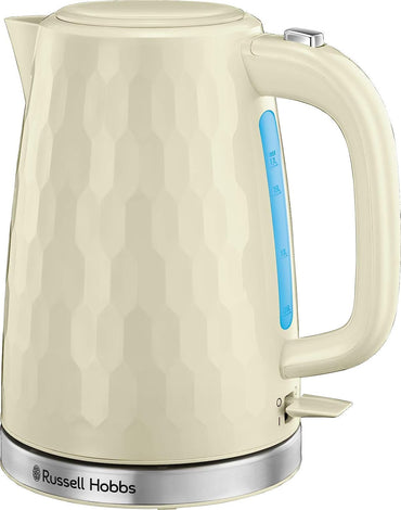 Russell Hobbs Kettle | 1.7L | 3kW | Honeycomb | Cream