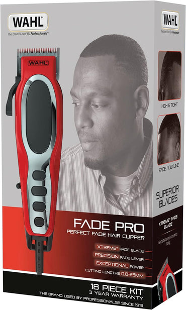 Wahl Hair Clipper | Fade Pro | Mains | 0.8-25mm | Kit