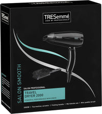 Tresemme Travel Hair Dryer | 2000W | Mini Brush | Fold.
