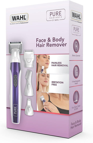 Wahl Face & Body Hair Remover | Battery | 4 Heads