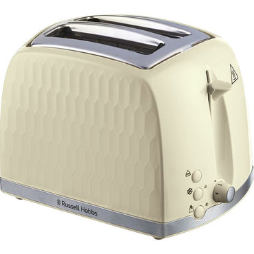 Russell Hobbs Toaster | 2 Slice | Honeycomb | Cream
