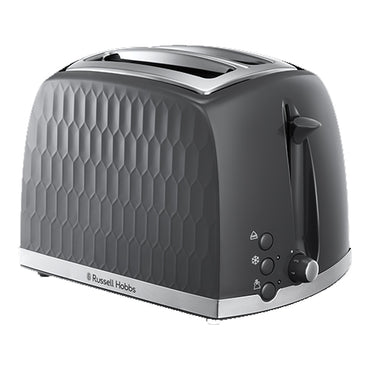Russell Hobbs Toaster | 2 Slice | Honeycomb | Grey