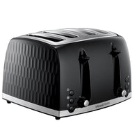 Russell Hobbs Toaster | 4 Slice | Honeycomb | Black