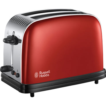 Russell Hobbs Toaster | 2 Slice X-Wide | Colours+ | Red