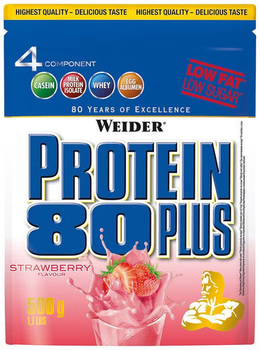 Weider: Protein 80 Plus, Vanilla - 500g