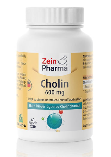 Zein Pharma: Choline, 600mg - 60 caps