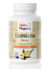 Zein Pharma: Damiana, 450mg - 100 caps