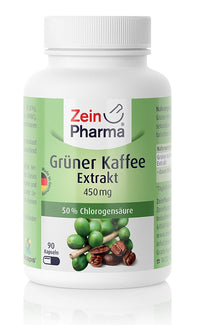 Zein Pharma: Green Coffee Extract, 450mg - 90 caps