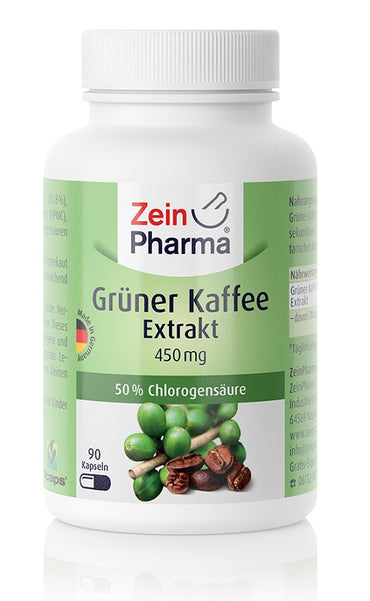 Zein Pharma: Green Coffee Extract, 450mg - 90 caps