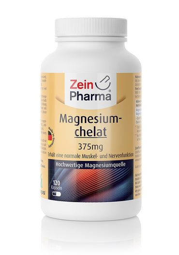 Zein Pharma: Magnesium Chelate, 375mg - 120 caps
