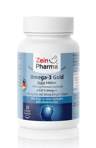 Zein Pharma: Omega-3 Gold - Brain Edition, 1000mg - 30 caps