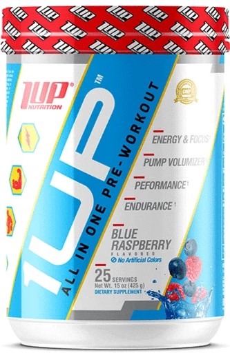 1Up Nutrition, 1Up For Men Pre-Workout, Blue Raspberry - 425g