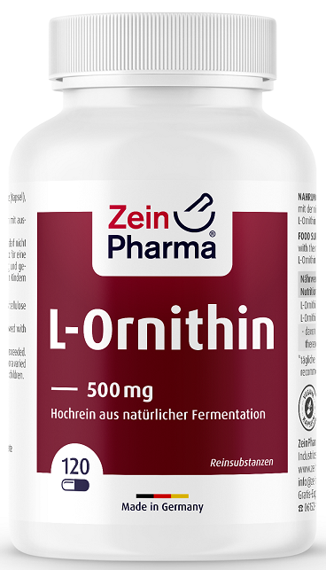 Zein Pharma: L-Ornithine, 500mg - 120 caps