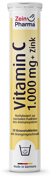 Zein Pharma: Vitamin C + Zinc, Orange - 20 effervescent tabs