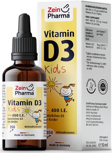 Zein Pharma: Vitamin D3 Drops For Kids, 400IU - 10 ml.