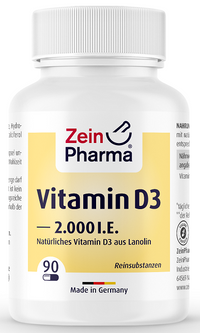 Zein Pharma: Vitamin D3, 2000IU - 90 caps
