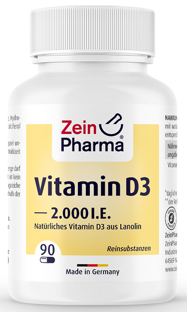 Zein Pharma: Vitamin D3, 2000IU - 90 caps
