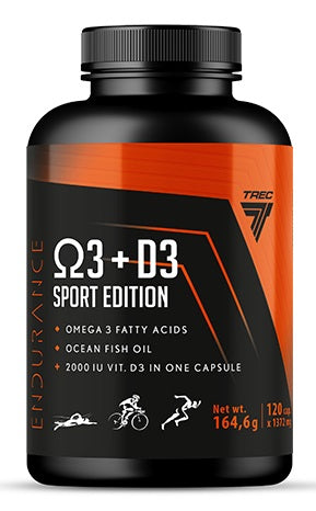 Trec Nutrition: Endurance Omega 3 + D3 Sport Edition - 120 caps