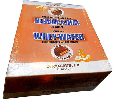 Weider: Whey-Wafer, Stracciatella - 12 x 35g