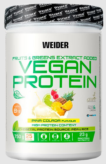 Weider: Vegan Protein, Pina Colada - 750g