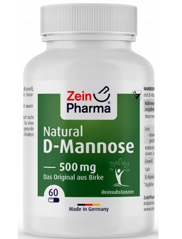 Zein Pharma: Natural D-Mannose, 500mg - 60 caps