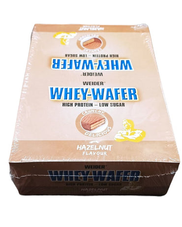 Weider: Whey-Wafer, Hazelnut - 12 x 35g