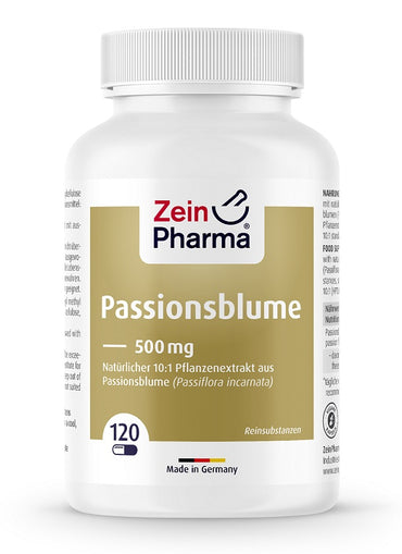 Zein Pharma: Passion Flower, 500mg - 120 caps