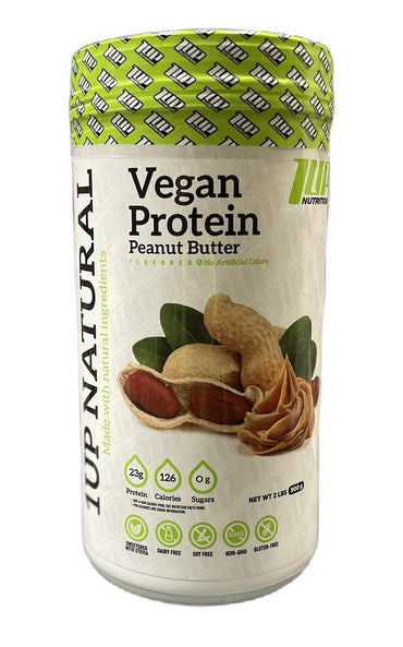 1Up Nutrition: Vegan Protein, Peanut Butter - 900g