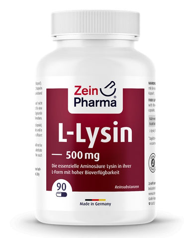 Zein Pharma: L-Lysine, 500mg - 90 vcaps